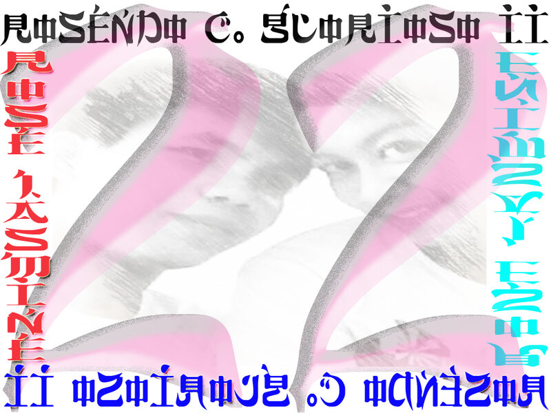 Two Faces in Pink Overlay