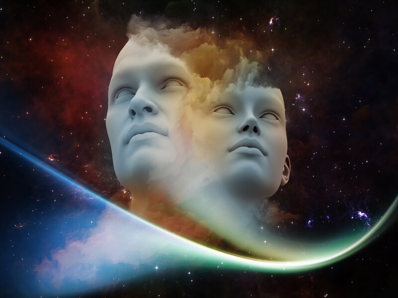 Two Faces in Space