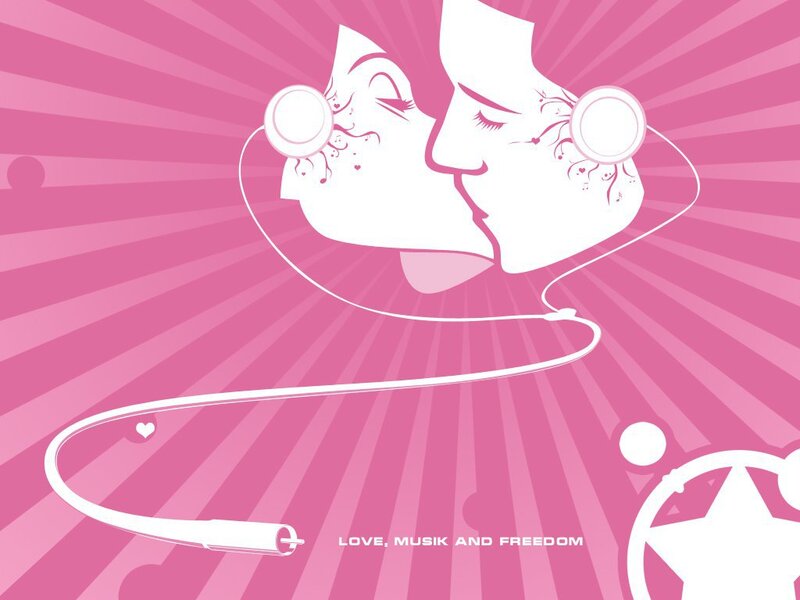 Two Faces Kissing — Pink