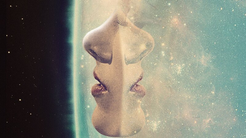 Two Faces Kissing — Teal