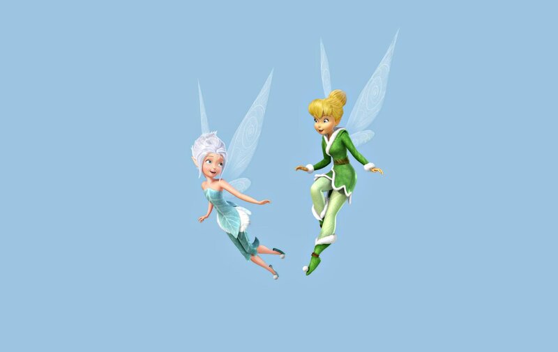 Two Fairies Flying — Blue, Playful