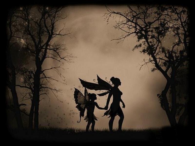 Two Fairies Holding Hands