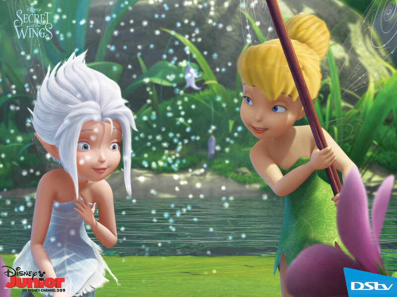 Two Fairies in a Pond — Green
