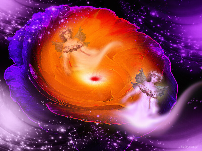 Two Fairies in a Vortex