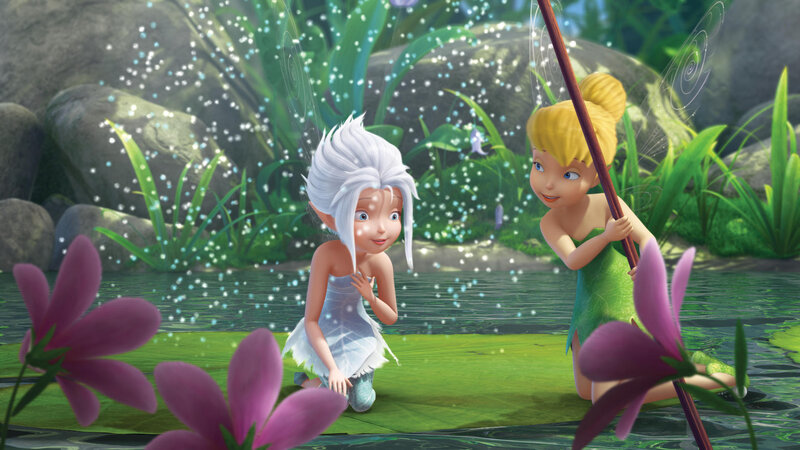Two Fairies in Pond