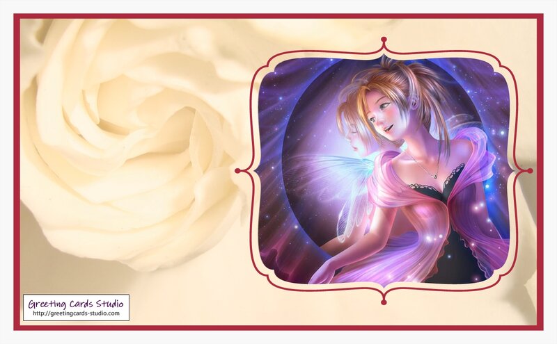 Two Fairies in Space — Purple