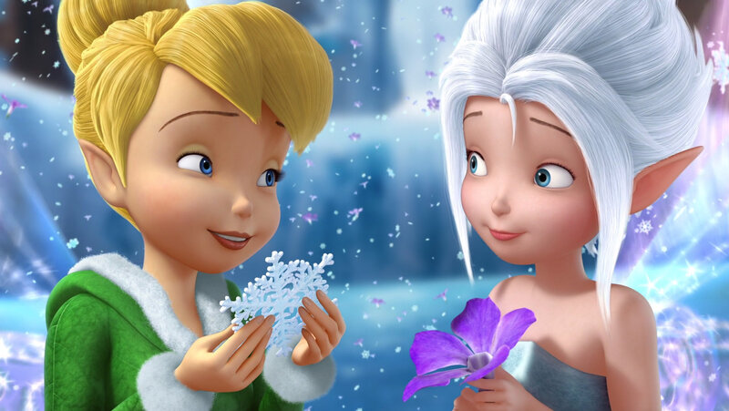 Two Fairies in Winter — Blue, Magical