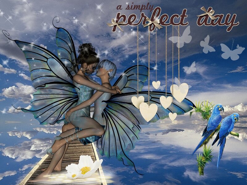Two Fairies on a Bridge