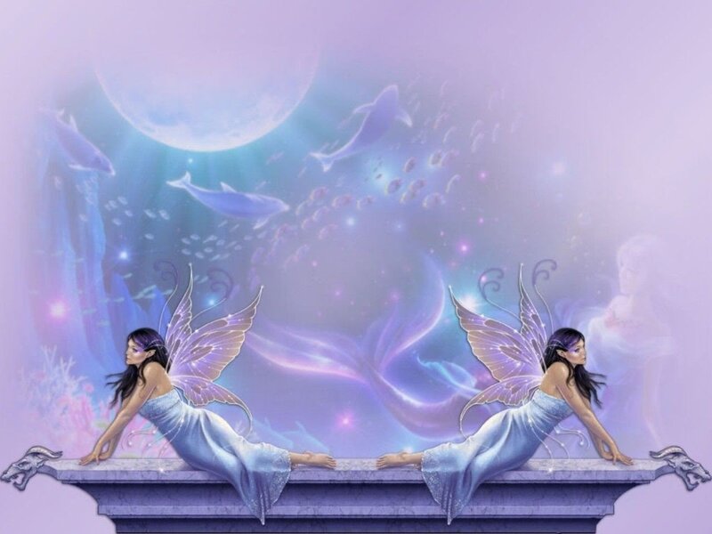 Two Fairies on a Ledge
