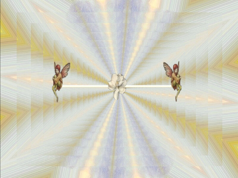 Two Fairies with Flower