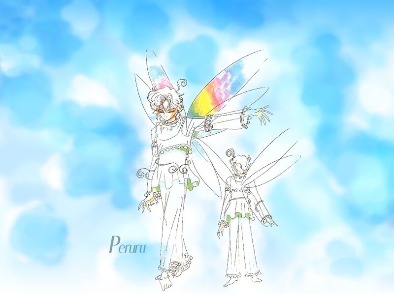 Two Fairy Characters — Blue