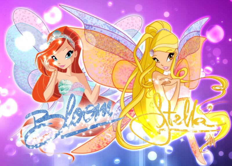 Two Fairy Characters — Purple, Magical