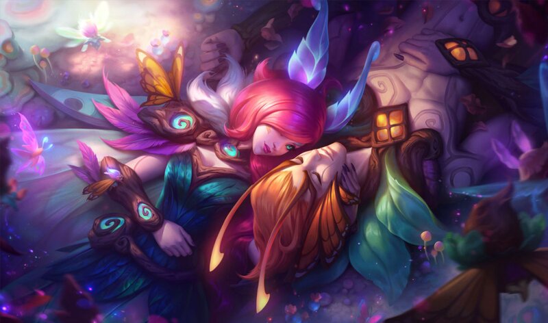 Two Fairy Characters — Purple, Serene