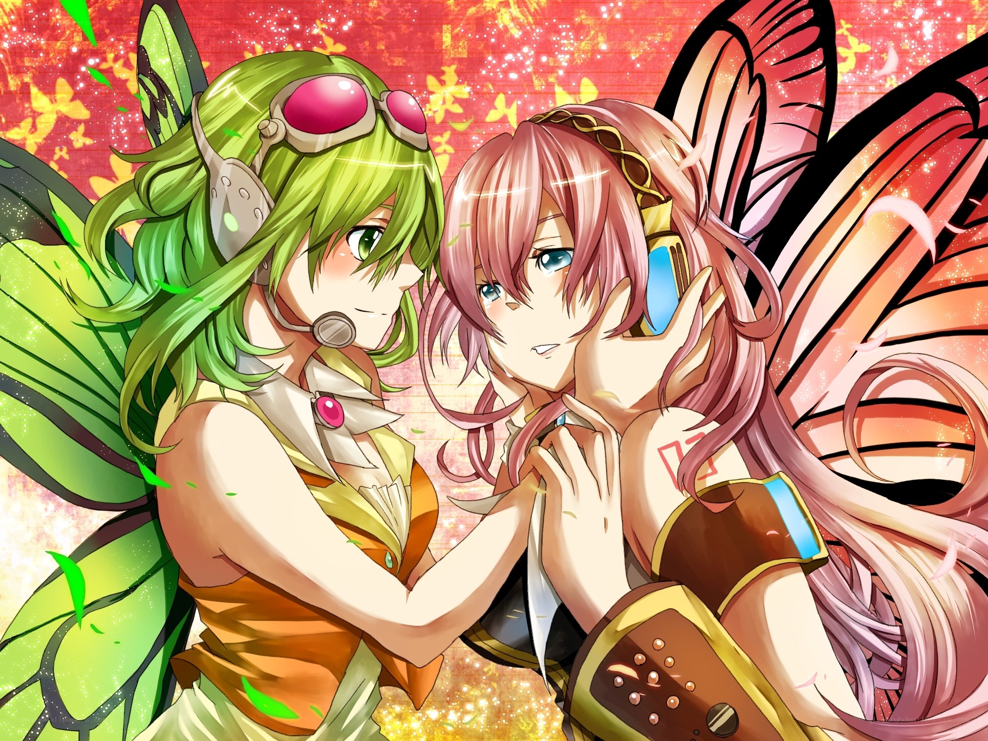 Two fairy characters with wings