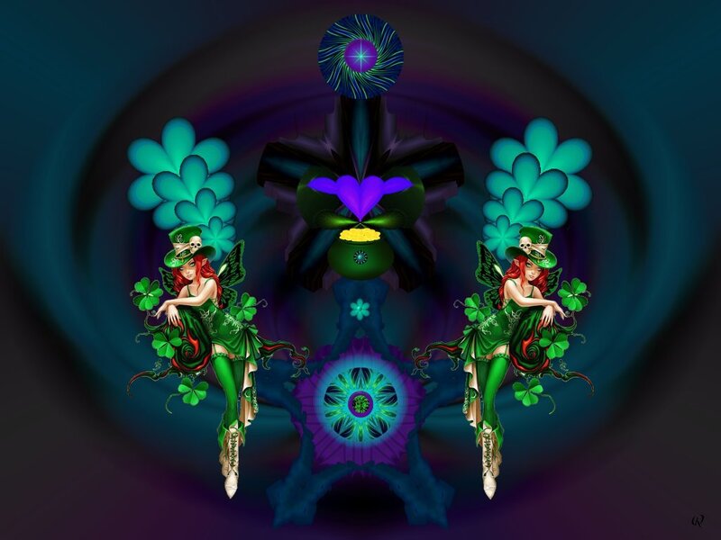 Two Fairy Figures