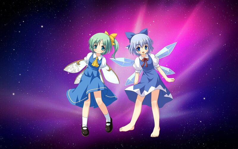 Two Fairy Girls — Purple