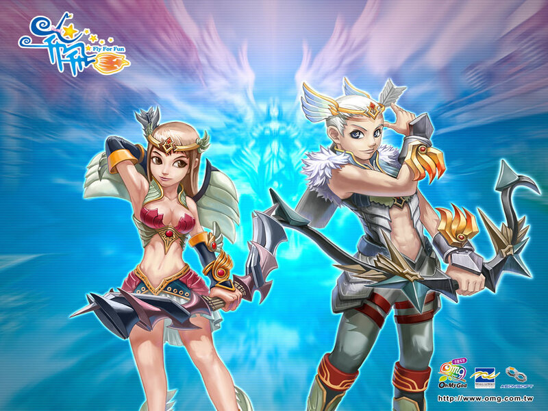 Two Fantasy Characters — Blue, Dramatic