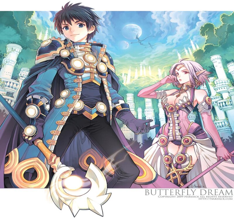 Two Fantasy Characters — Blue, Night