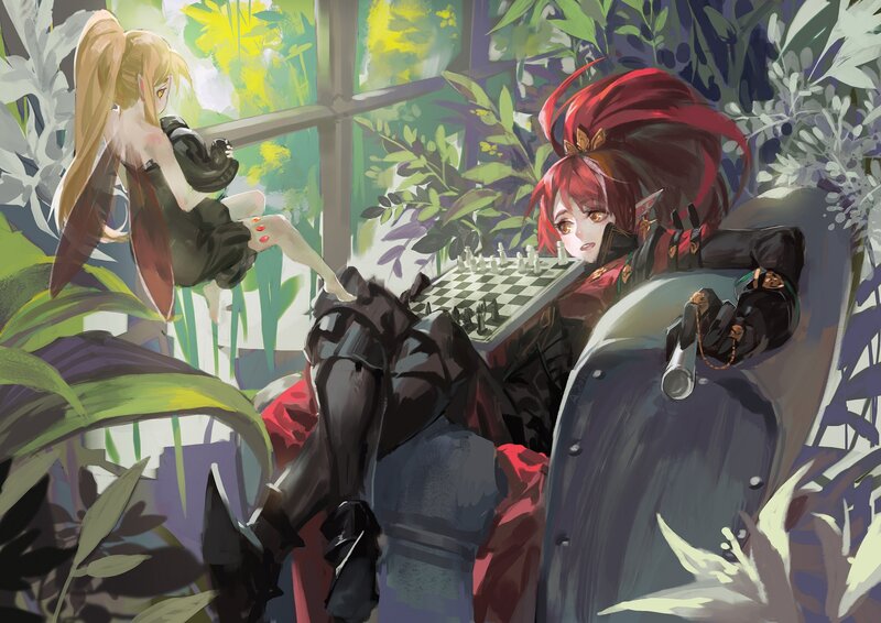 Two Fantasy Characters — Green, Calm