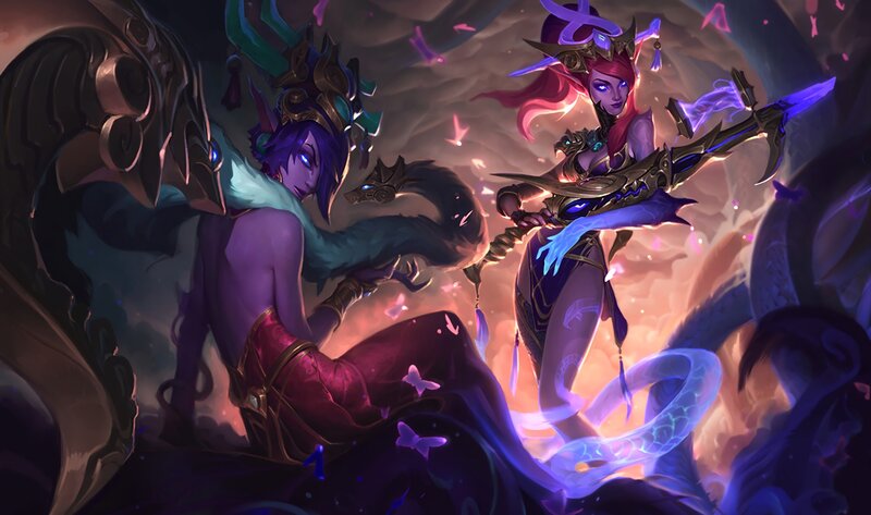 Two Fantasy Characters in Combat