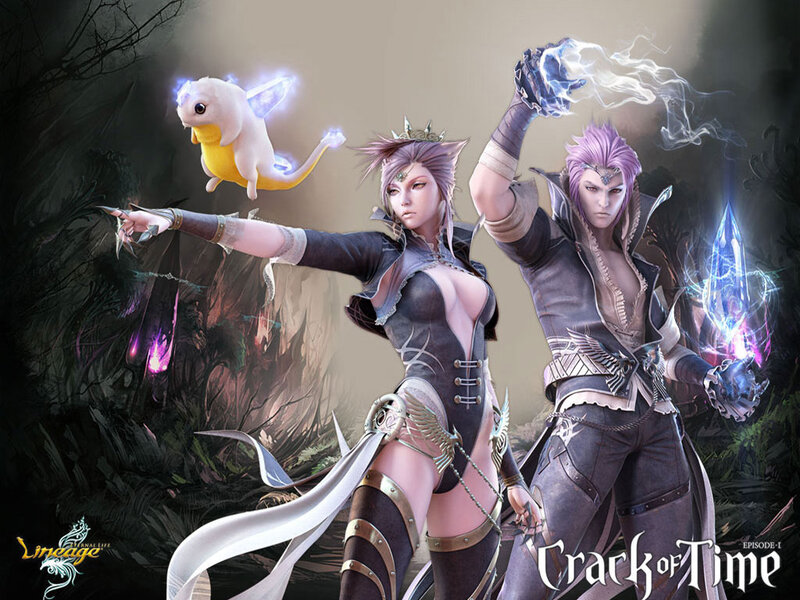 Two Fantasy Characters — Purple, Dramatic, Digital Art