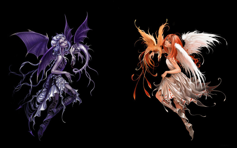 Two Fantasy Figures