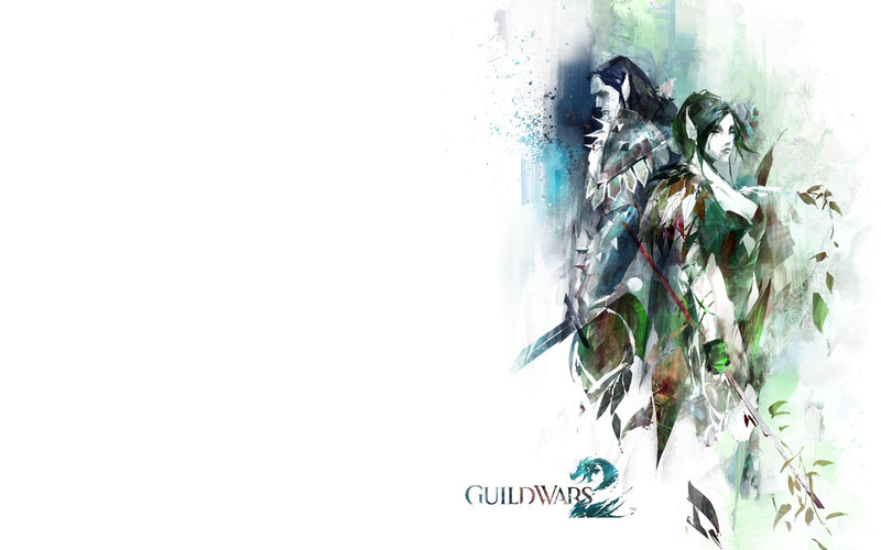 Two Fantasy Warriors — Green, Dramatic