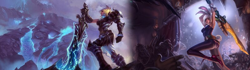 Two Fantasy Warriors — Purple, Dramatic, Night