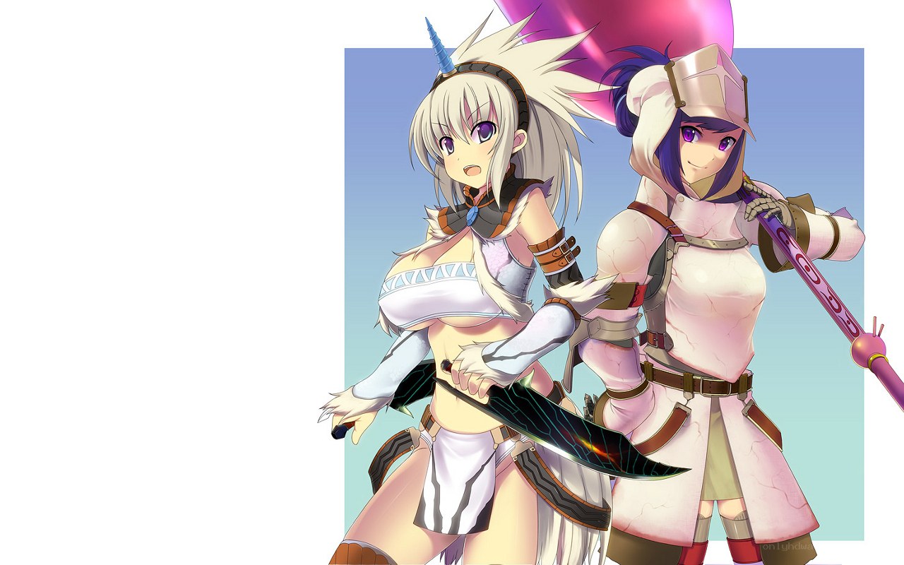 two fantasy warriors standing