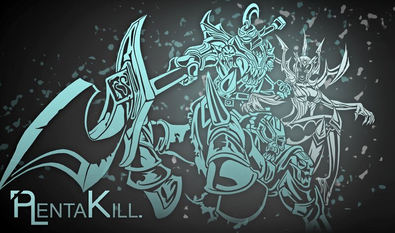 Two Fantasy Warriors — Teal