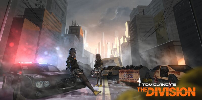 Two Female Agents in City