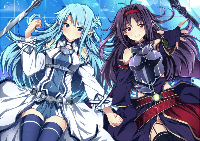 Two Female Anime Characters