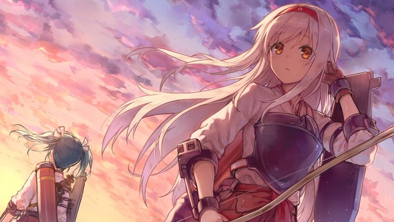 Two Female Archers — Pink