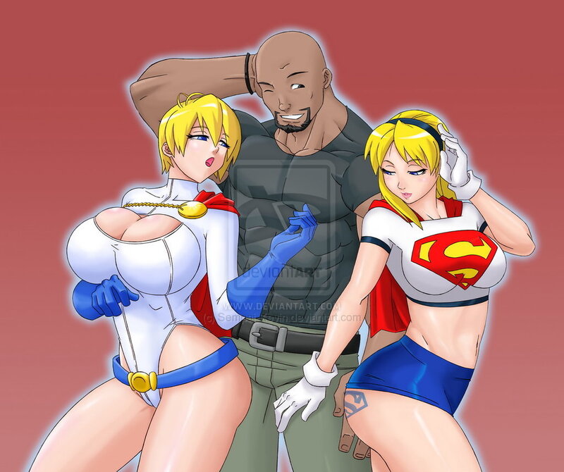 Two Female Characters and a Man