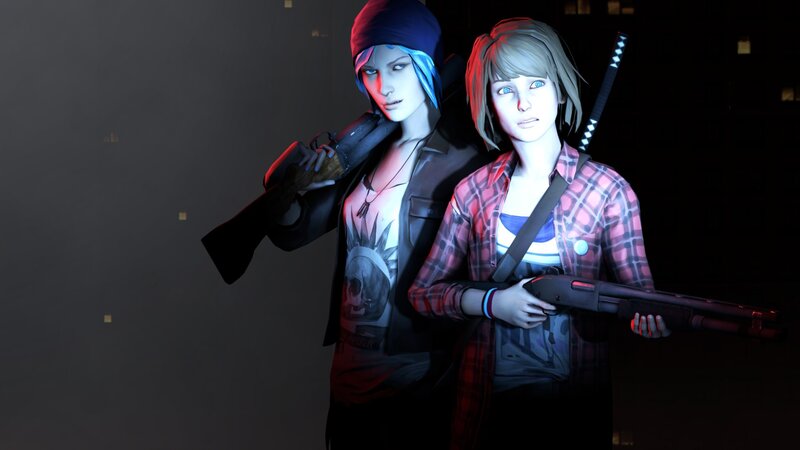 Two Female Characters — Black, Dark