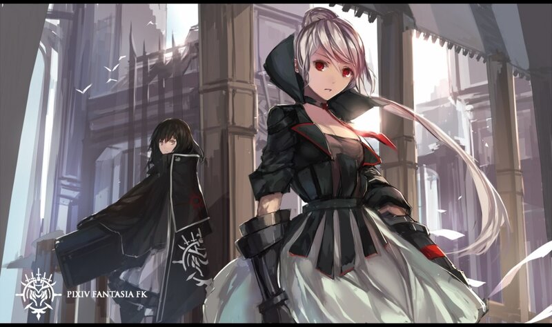 Two Female Characters — Black, Dramatic, Afternoon