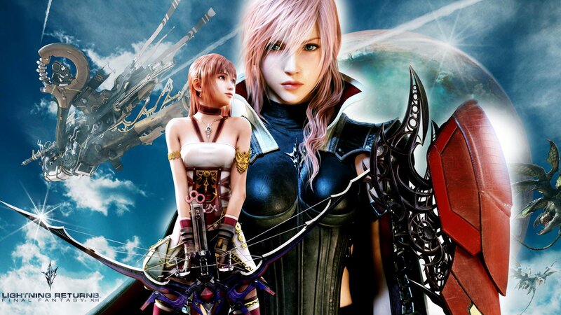 Two Female Characters — Blue, Dramatic, Digital Art, Mechanical Weapon, Planet