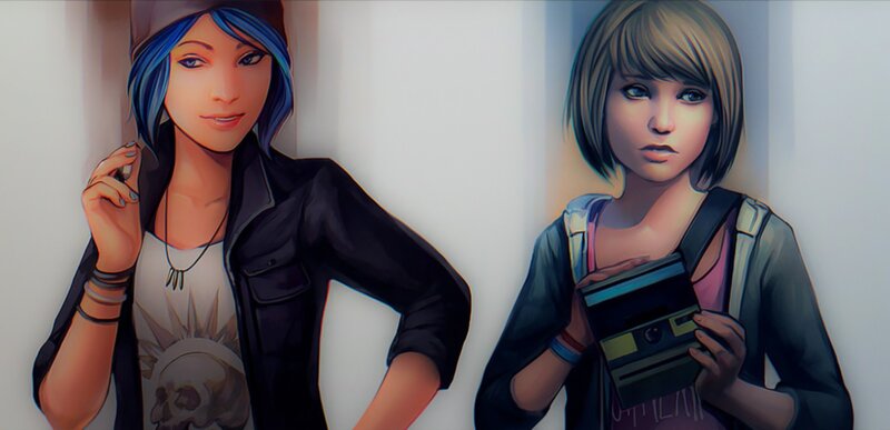 Two Female Characters — Blue, Neutral