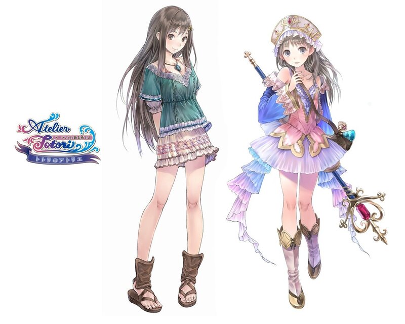 Two Female Characters — Blue, Playful