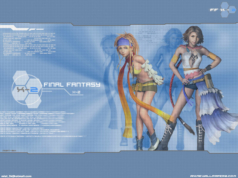 Two Female Characters — Blue, Technological