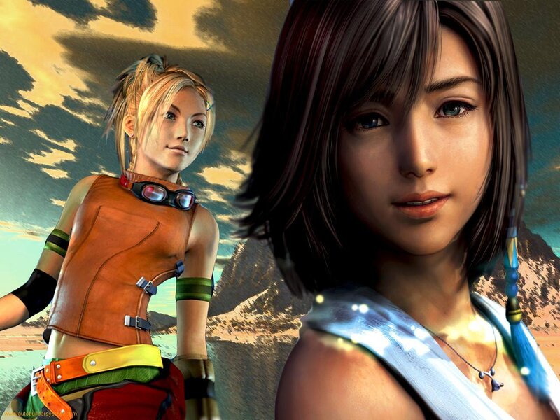 Two Female Characters — Brown, Dramatic, Sunset