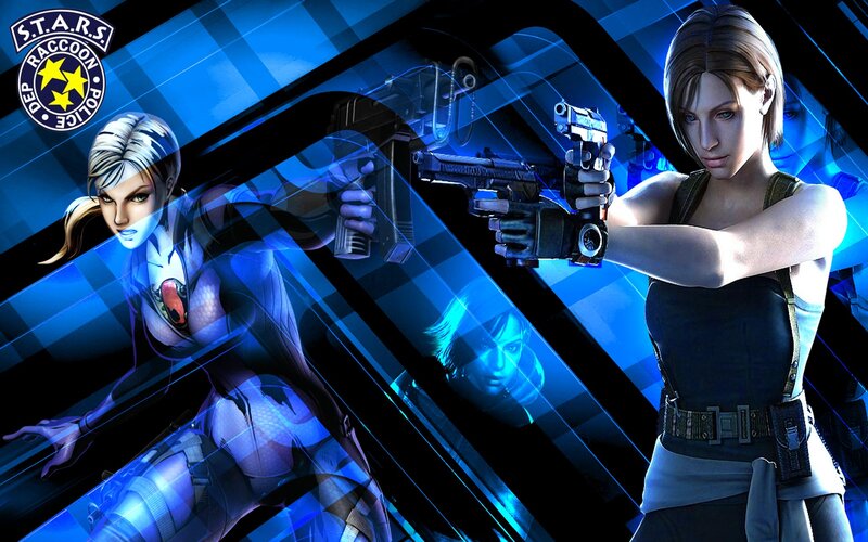 Two Female Characters Holding Guns