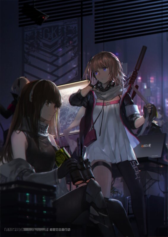 Two Female Characters in a Room