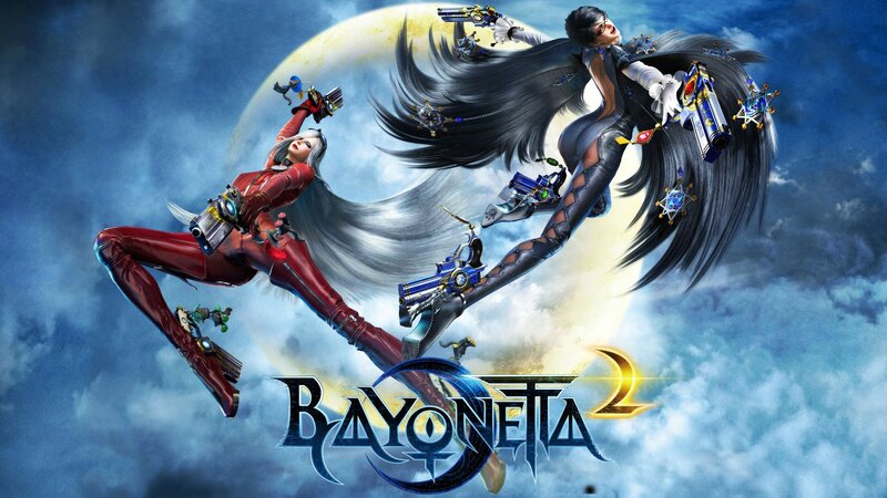 Two Female Characters in Flight