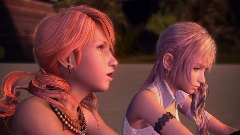 Two Female Characters — Pink, Calm