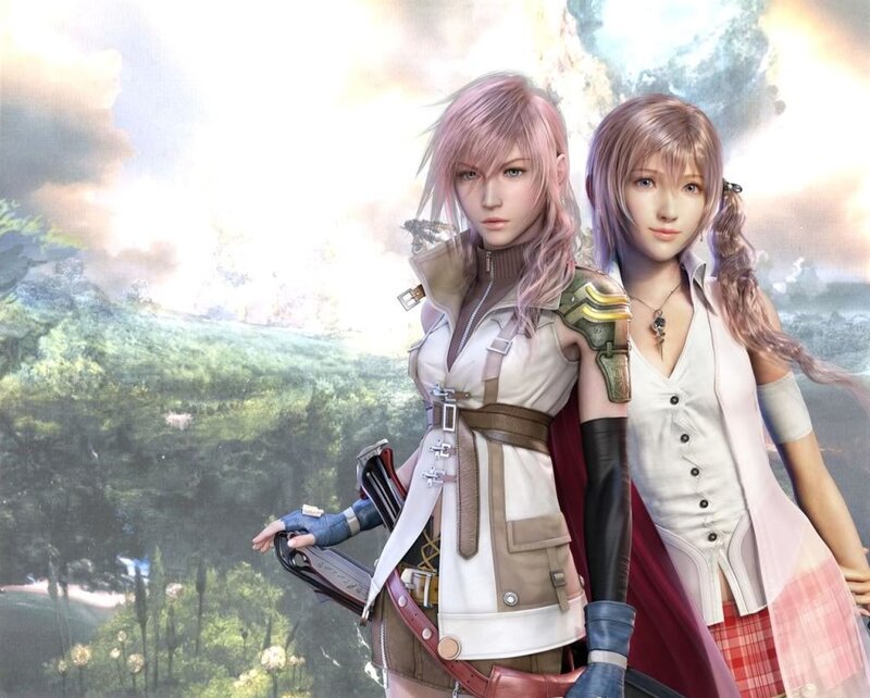 Two Female Characters — Pink, Dramatic