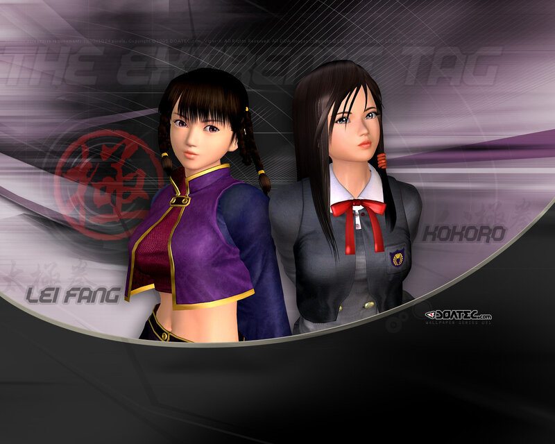 Two Female Characters — Purple, Dramatic, 3d Render
