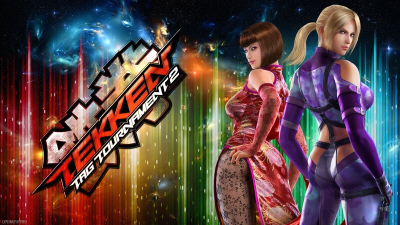 Two Female Characters — Purple, Dramatic, Digital Art, Game Logo