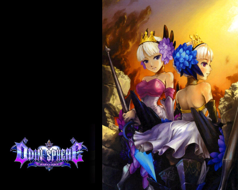 Two Female Characters — Purple, Dramatic, Sunset
