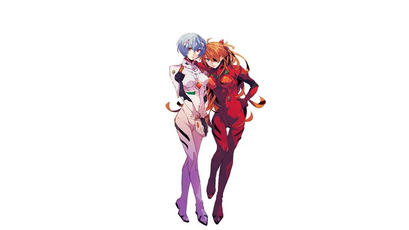 Two Female Characters — Red, Calm